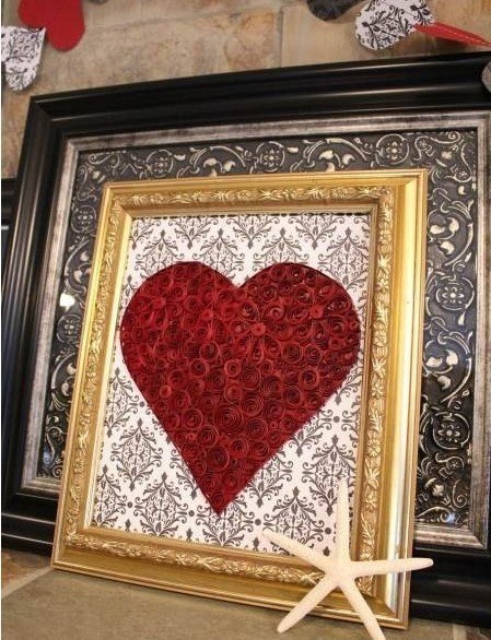 Ажурное сердце в технике квилинг