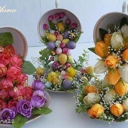 ​Цветочная чашка: мастер-класс