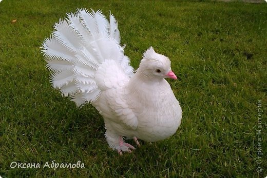 Голубь из пластиковых бутылок Голубь из пластиковых бутылок