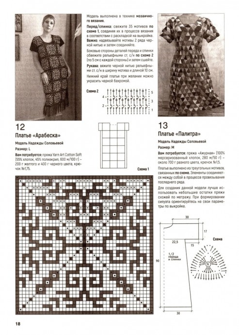 Платье из квадратных мотивов Платье из квадратных мотивов