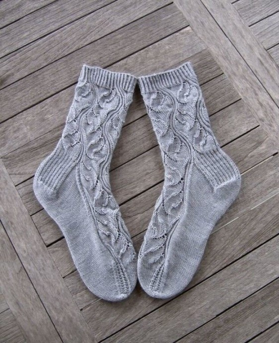 ​Роскошный узор для носков