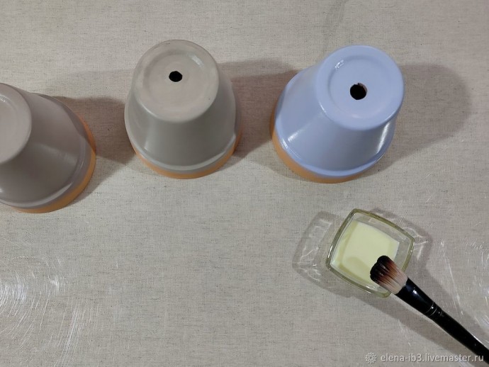 Украшение цветочных горшков