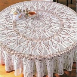 ​Шикарная скатерть для круглого стола