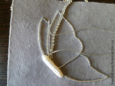 Мастер-класс: вышитая брошь "Лунная бабочка"