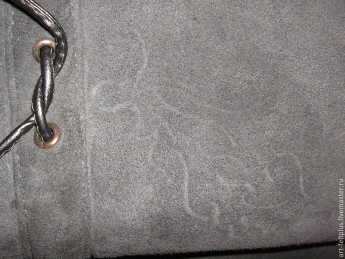 Роспись дубленки