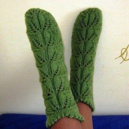 ​Узор-листики для носочков