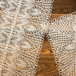 Вязание квадратной дорожки Нимфа