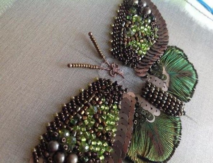 Вышиваем бабочку Вышиваем бабочку