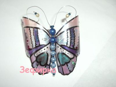 Бабочка из пластиковой бутылки