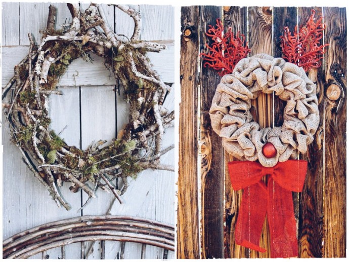 Идеи для декора: новогодние веночки