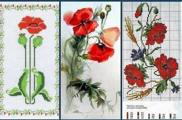 Вышиваем прекрасные цветочки