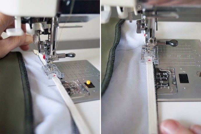 Как обработать края купальника резинкой