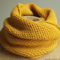Узор спицами для снуда