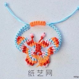 ​Плетение браслета с бабочкой в технике макраме: мастер-класс