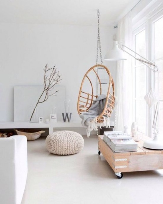 ​Подборка стильных подвесных качелей: идеи для счастья