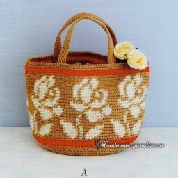 ​Вязаная хозяйственная сумочка