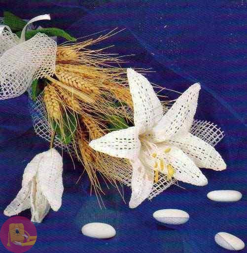 Вязаные цветы