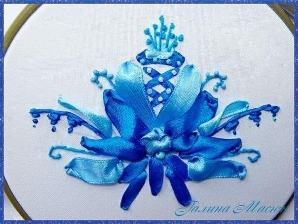 Вышивка лентами: мастер-класс