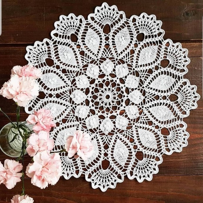 Чудесная подборка салфеток крючком