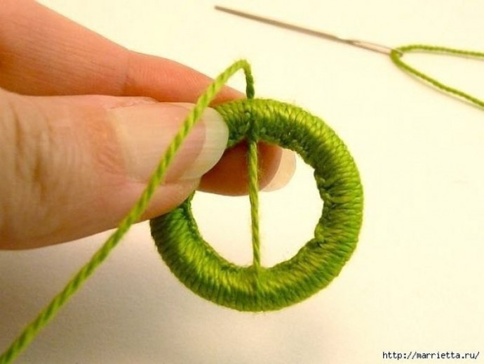 Делаем пуговицы для вязаной одежды