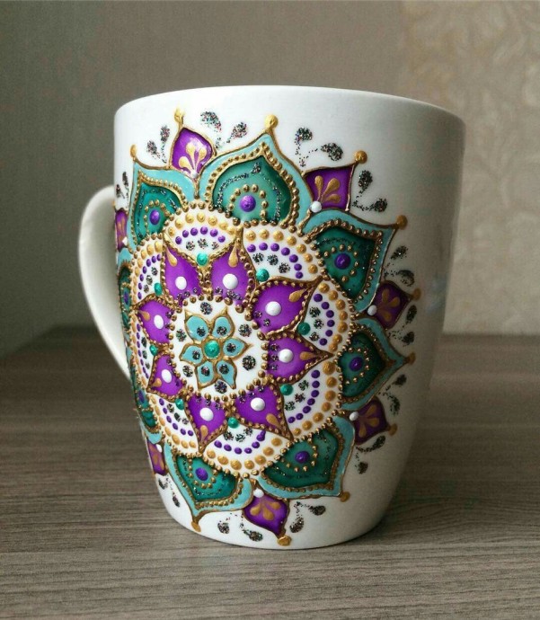 ​Идеи точечной росписи чашек