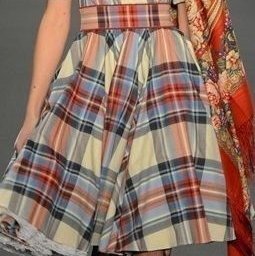 ​Как шить из ткани в клетку