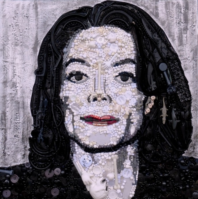 Красивые картины из пуговиц и не только