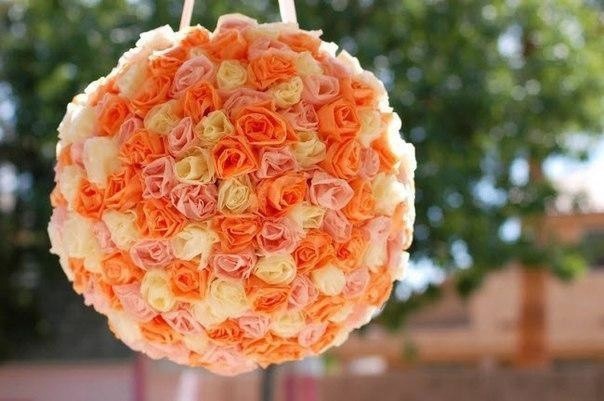 ​Красивый цветочный шар для декора