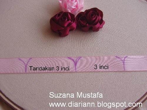 Вышивка лентами: розочки