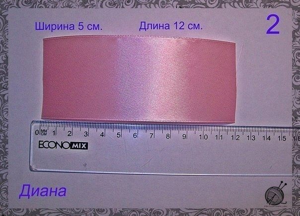 Розы из ленты