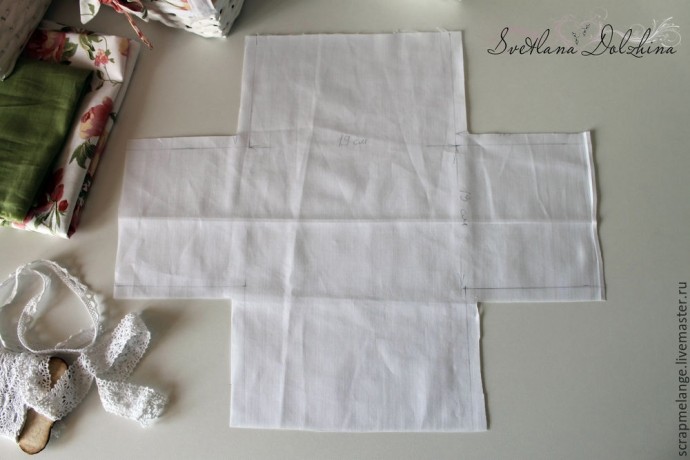 Шьем изящный чехол для корзинки