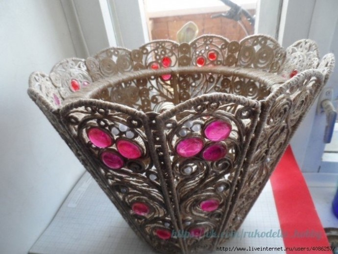 Светильник в технике филигрань