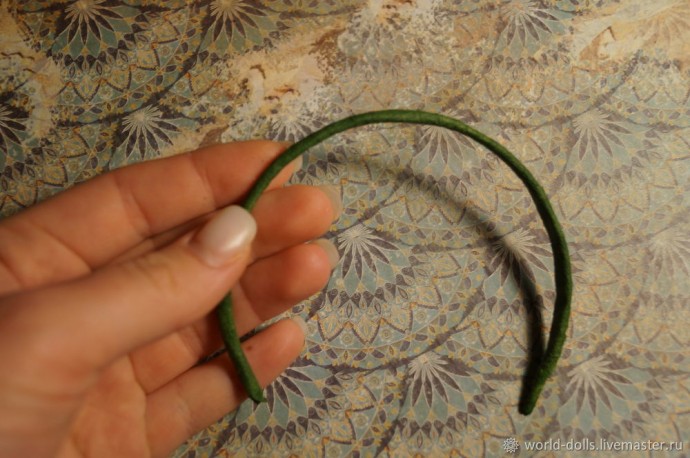 Ободок с цветами