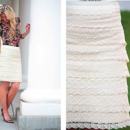 Юбка с кружевами: мастер-класс