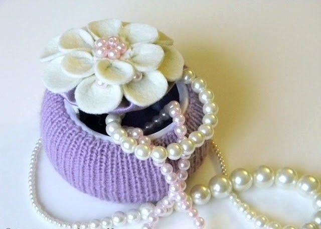 Мини шкатулка из бобины от скотча