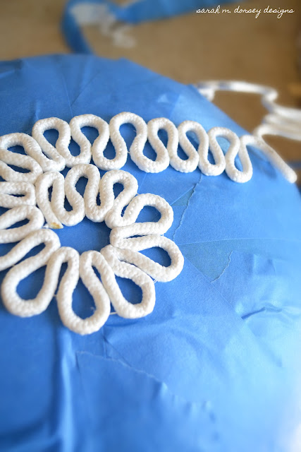 Оригинальная люстра из верёвки