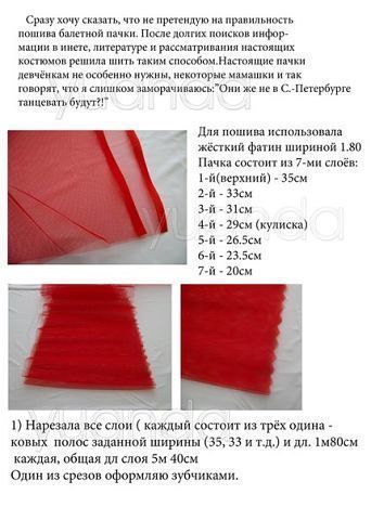 Пошив балетной пачки