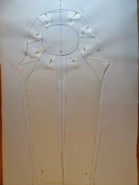 Рукав с элементом "солнце"