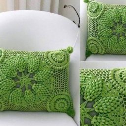​Вязаные чехлы на подушки