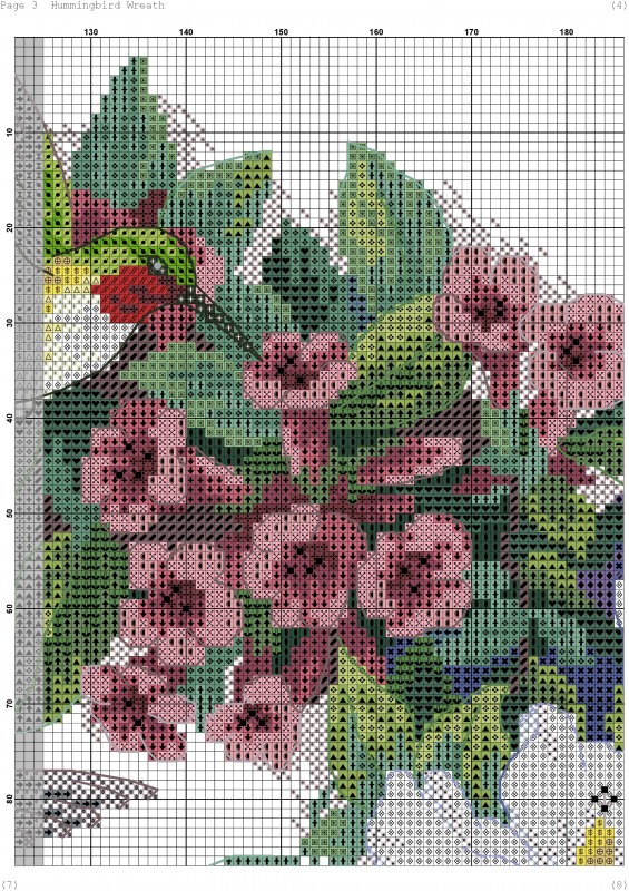 Восхитительный венок крестиком