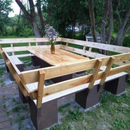 ​Дачная лавочка со столиком