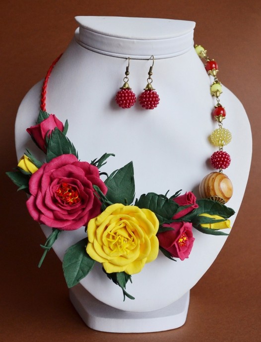 ​Идеи ярких и красочных колье к новому году