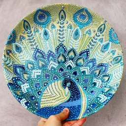 Идеи точечной росписи на тарелках