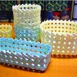 Корзиночки из трубочек для коктейля