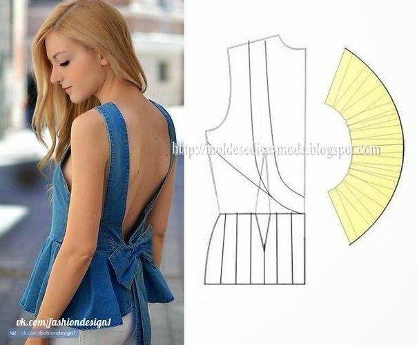 Моделирование оригинальной блузки