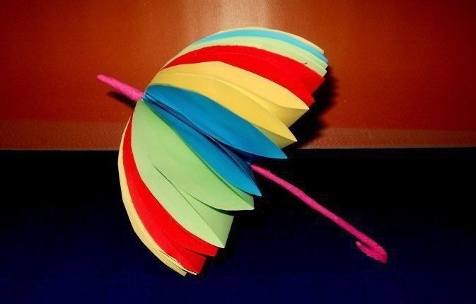 Подвесные зонтики из бумаги