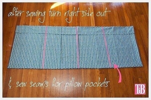 ​Складной диван из подушек