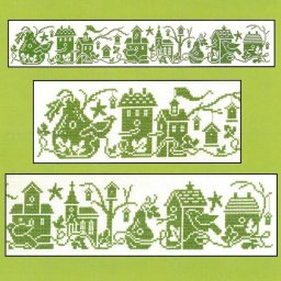 ​Вышивка чудесных домиков