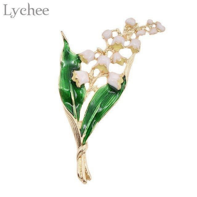 ​Броши в виде ландышей: идеи для творческого вдохновения