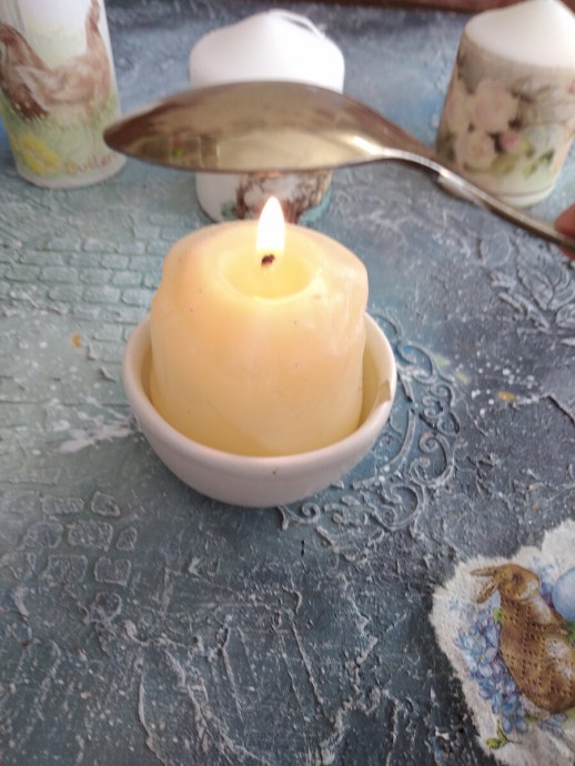 Декупаж свечей